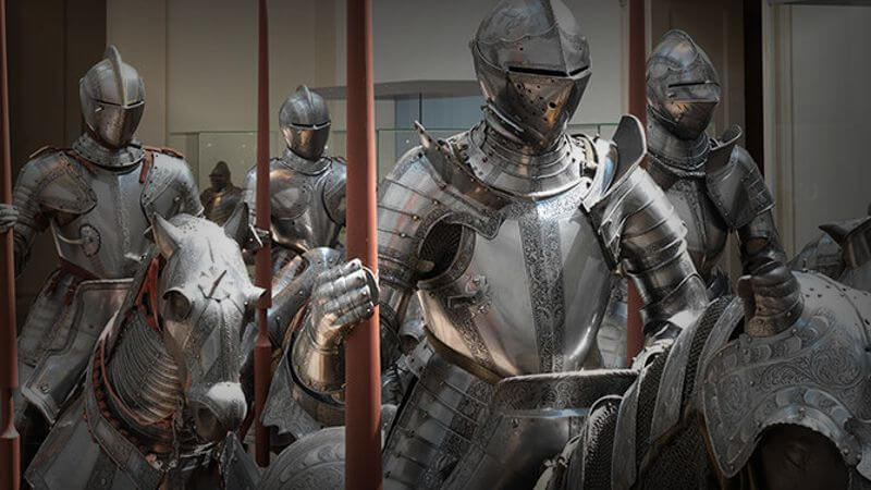 Learn about medieval armor,...