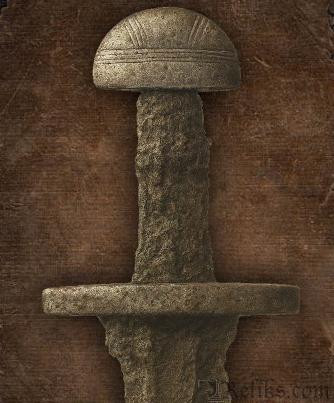 Viking Sword Type W – The Bronze Ghost Pommel