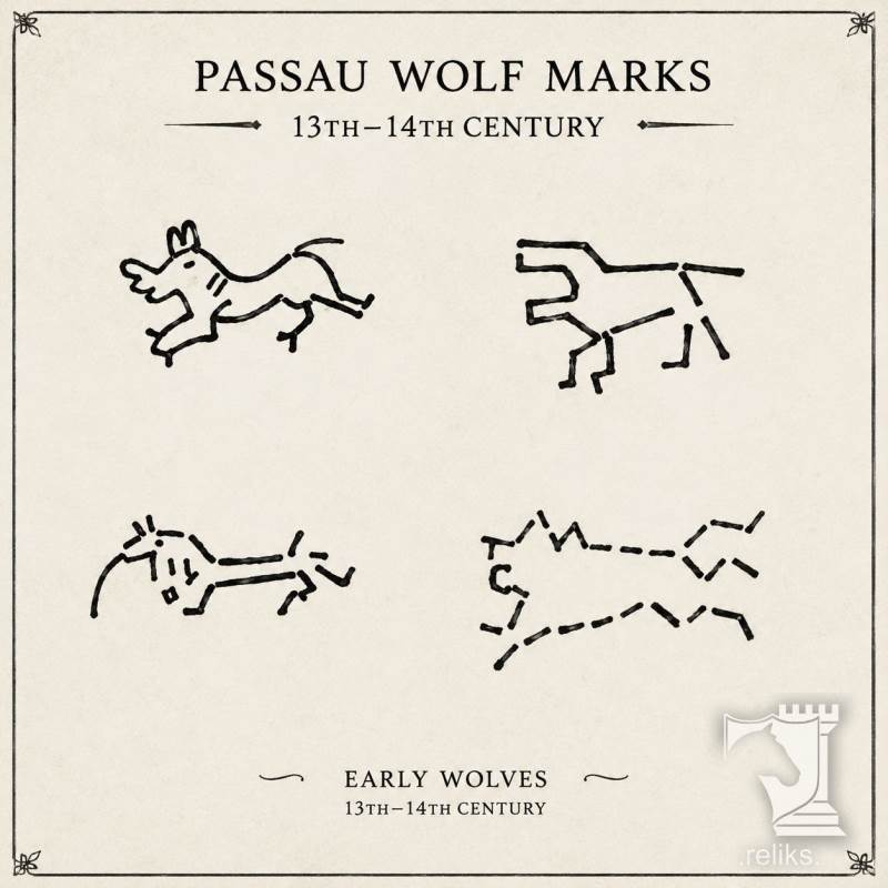 Passau 13Thc 14Thc Wolf Marks