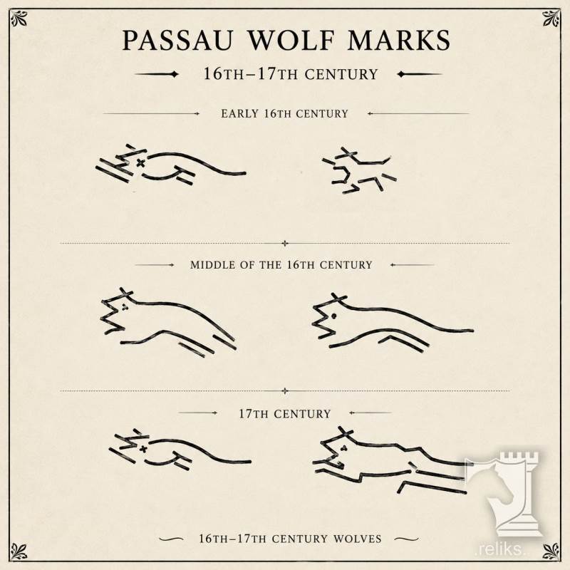Passau 16Thc 17Thc Wolf Marks