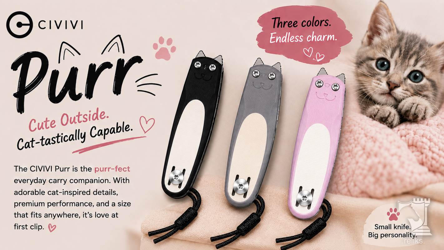 CIVIVI Purr: A Cat-Inspired Pocket Knife With Plenty of Character