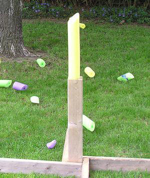 pool noodles stand