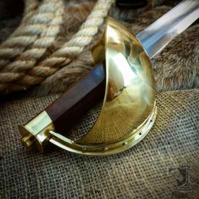 Brass Pirate Cutlass Sword
