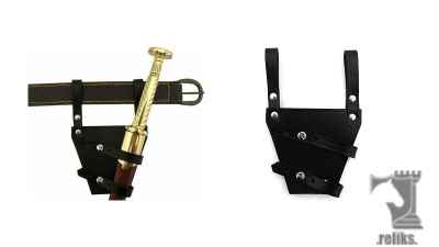 Leather Dagger Hanger Frog