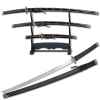 burgundy samurai sword set