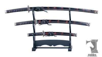 Burgundy Katana Set