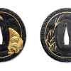 tiger wakizashi tsuba