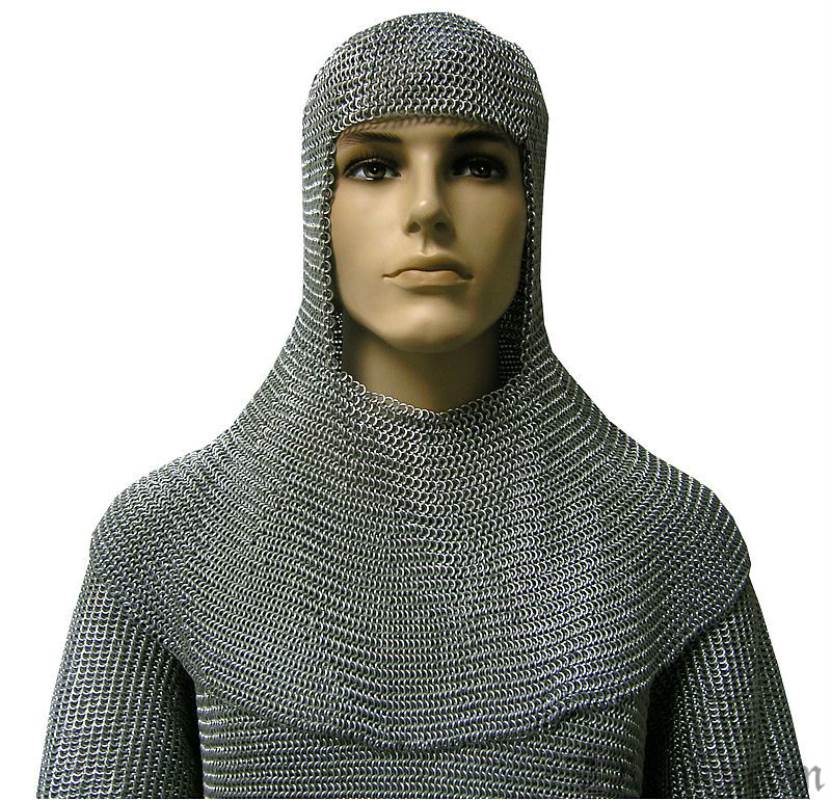 Hero's Chainmail Coif - Chainmaille Armor at Reliks.com