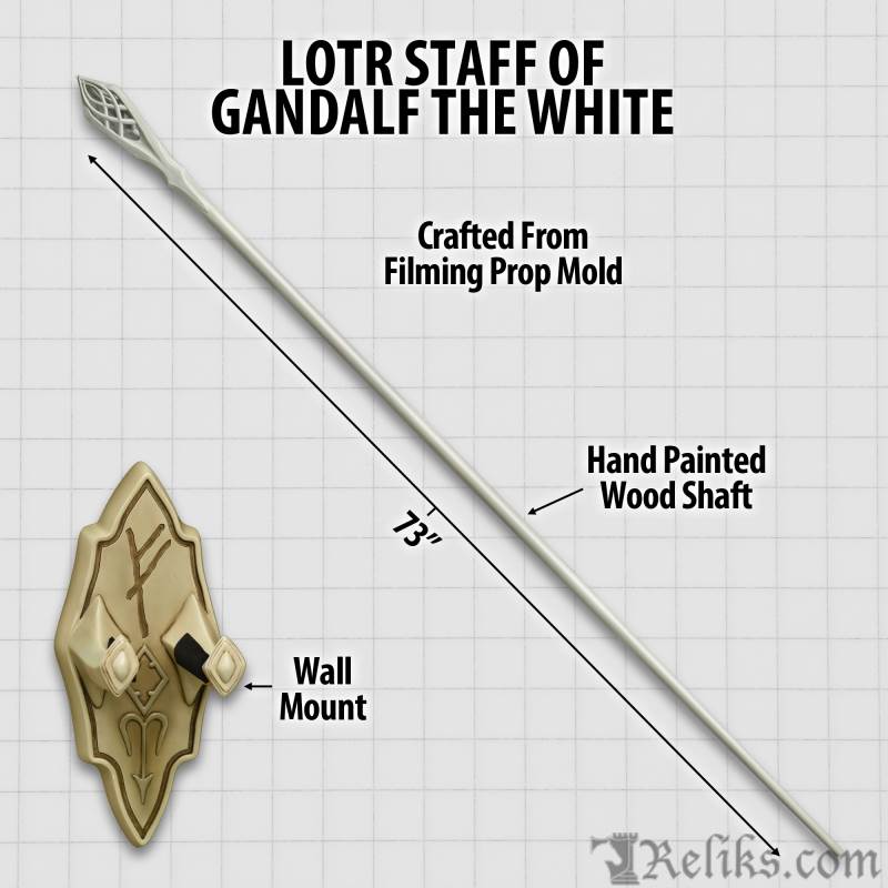 lotr staff of gandalf the white