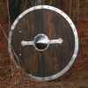 round brown viking shield