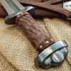 damascus steel guard and pommel