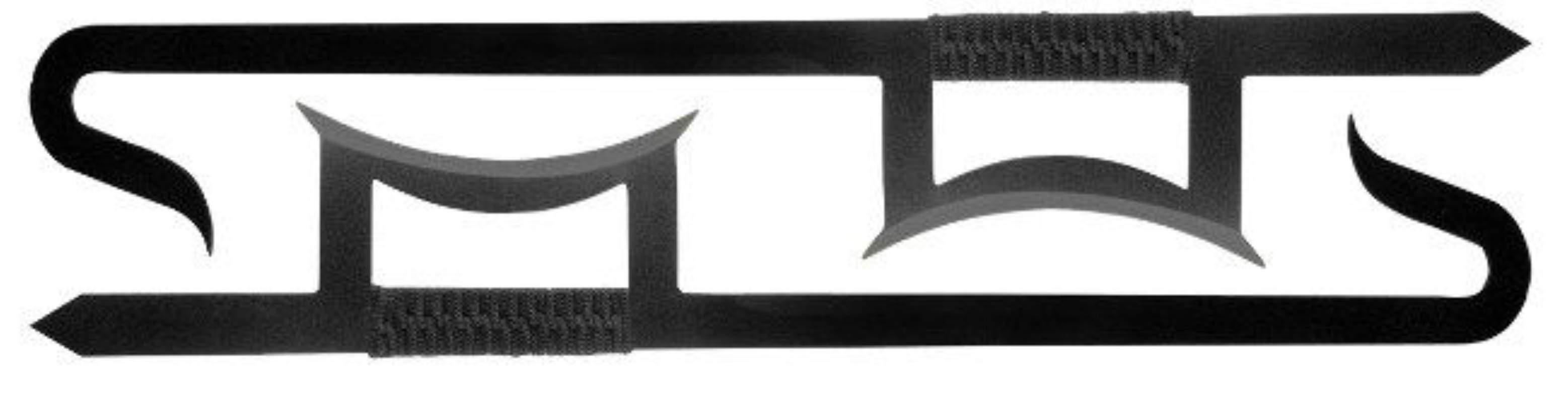 Chinese Hook Swords - Black