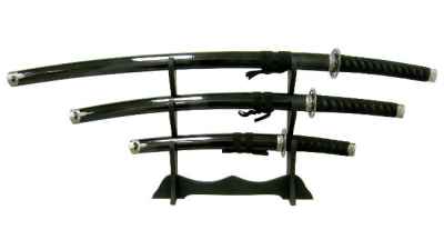 Black Japanese Sword Set