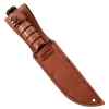 short utility knife leather in sheath