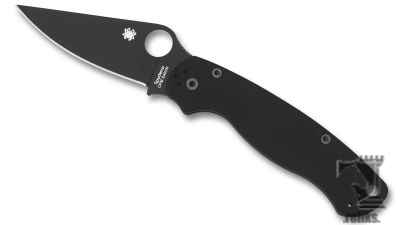 Para-Military2 Knife Black PlainEdge