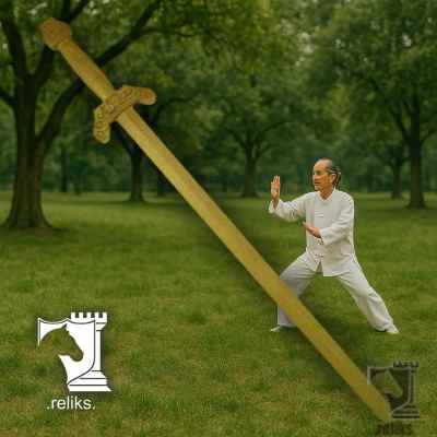 Practice Tai Chi Sword