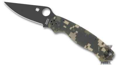 Para-Military2 Camo Handle Black Blade