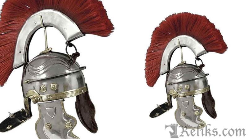 Roman Gallic Helmet w/ Red Crest