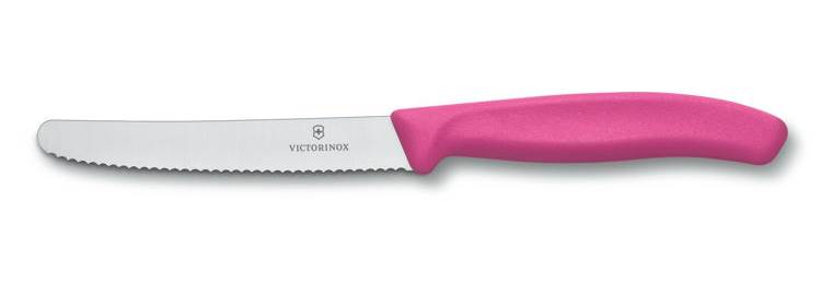Pink Serrated Edge Utility Knife