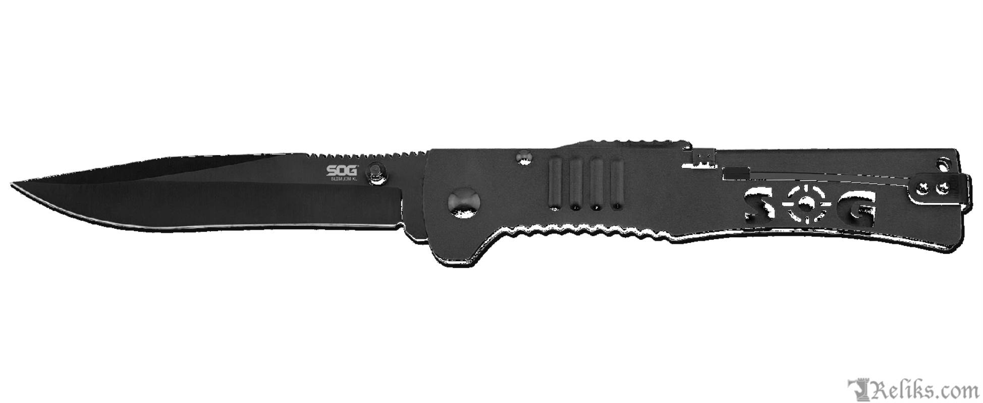 SlimJim XL Knife Black Tini Open