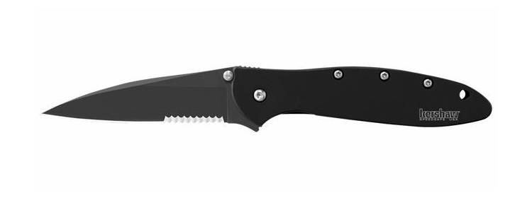 Black Leek Knife - Serrated