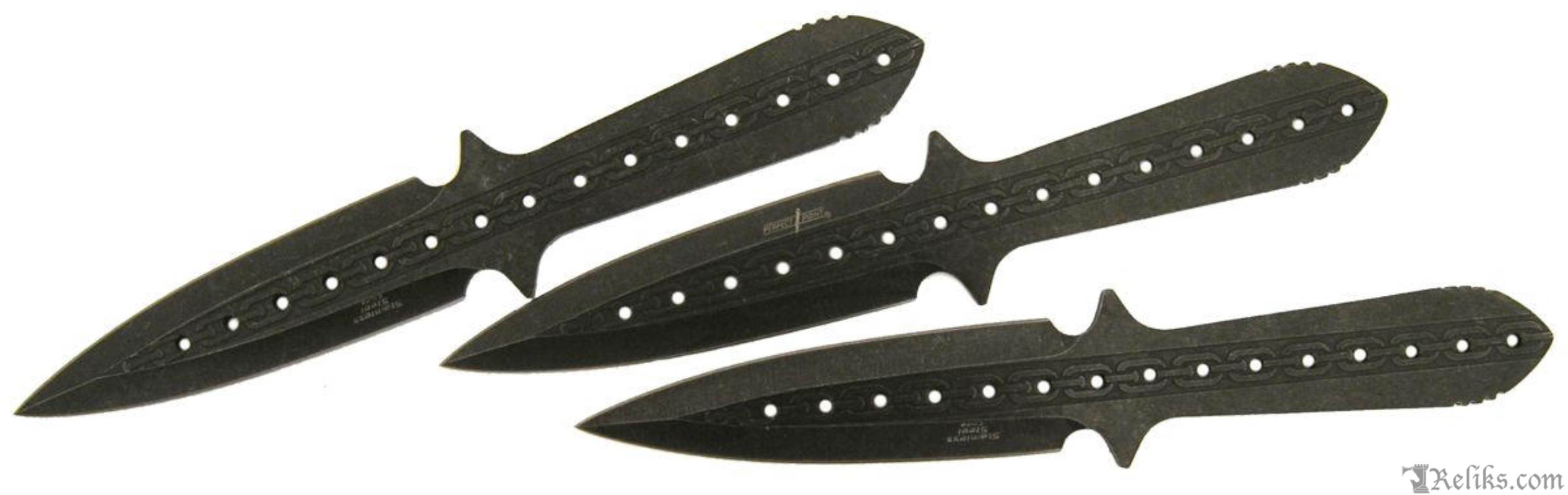 stone washed throwing knives