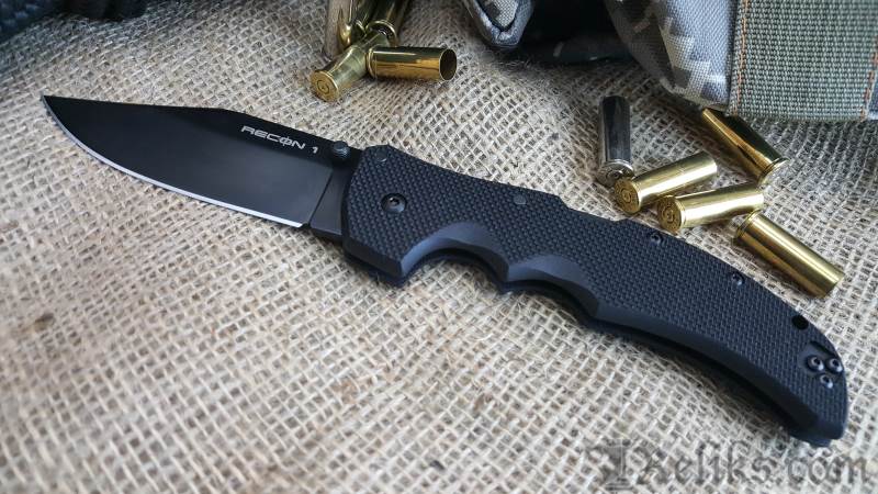 Clip Point #27BC Cold Steel Recon 1 Clip Folding Knife 
