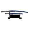 black double sword stand demonstration