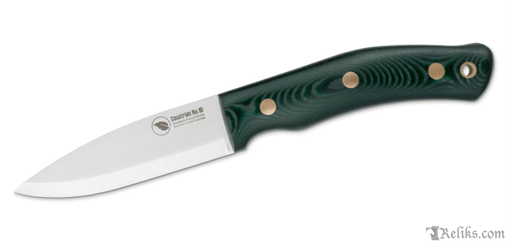 No 10 Green Micarta Knife