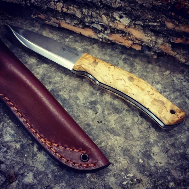 curley birch knife casstrom