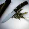 Black Micarta Bushcraft Knife