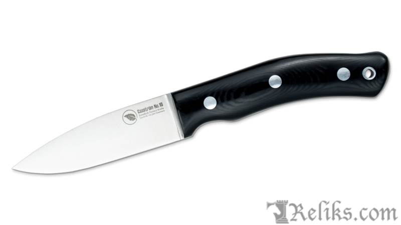 No.10 Black Micarta Bushcraft Knife