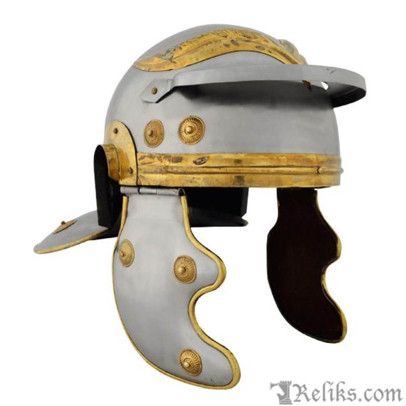 roman helmet front