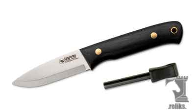 Bog Oak Woodsman Knife w/Firesteel