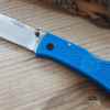 Blue Folding Hunter Knife