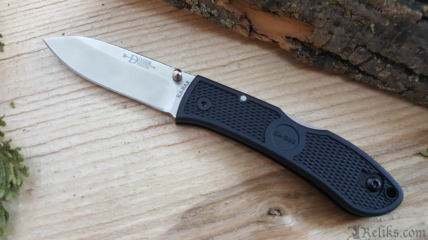 Black Folding Hunter Knife