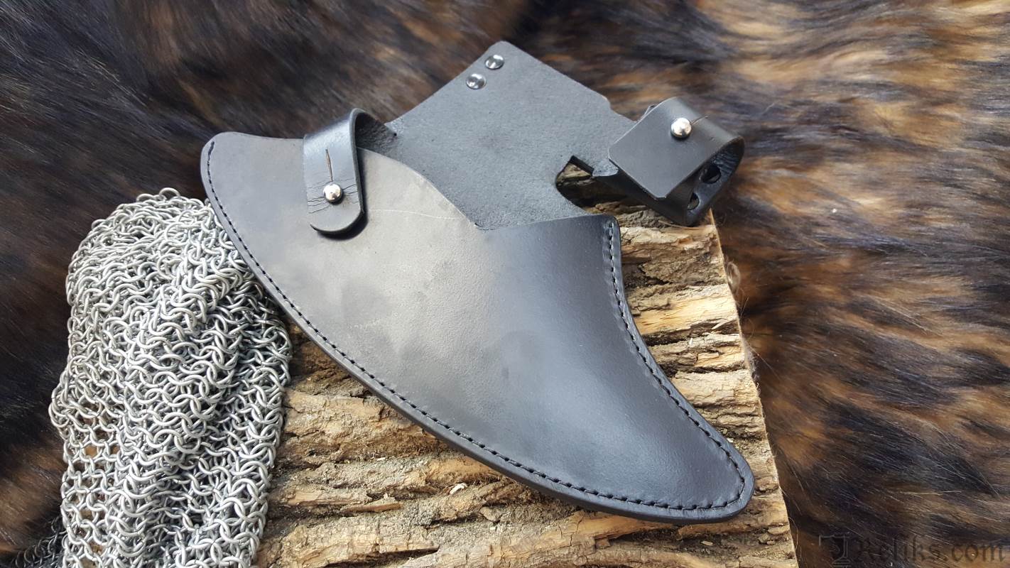 Axe Of The Crusades Leather Sheath
