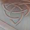 embossed trinity knot