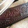 embossed leather sheath