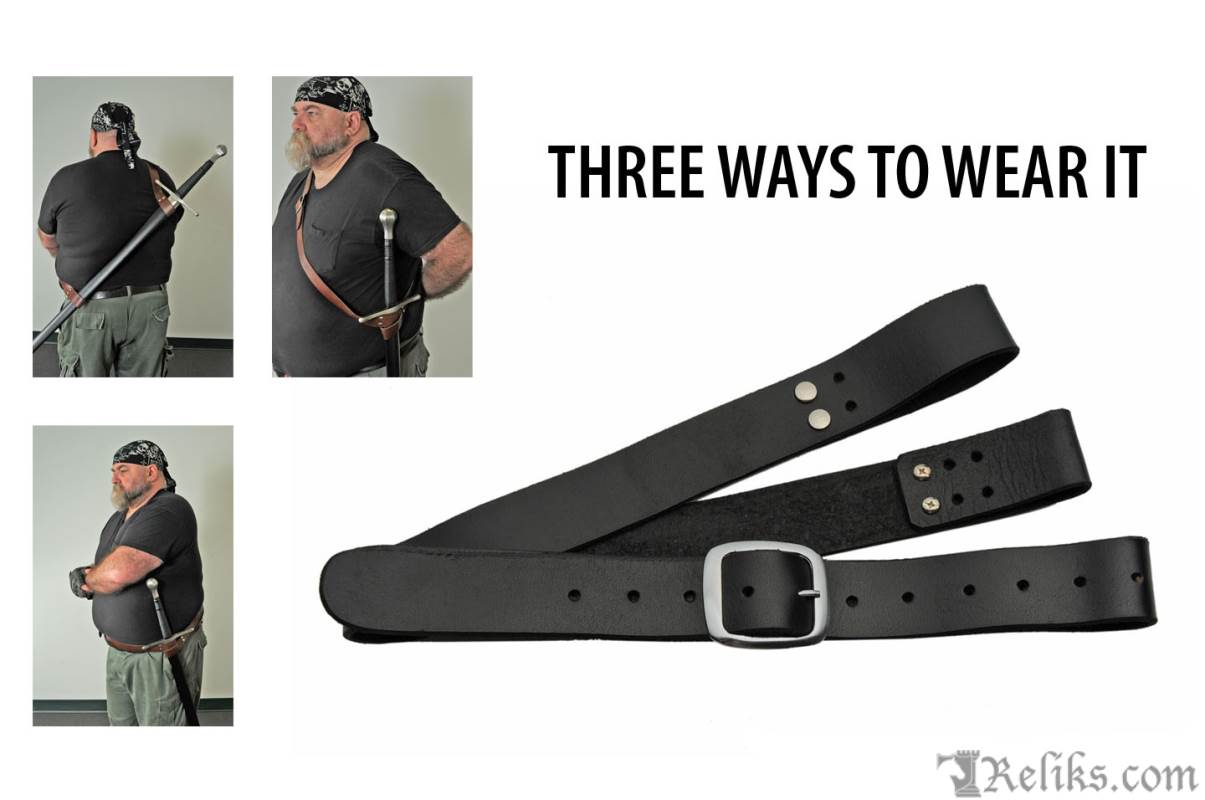 three way sword belt