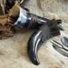 drinking horn with strap