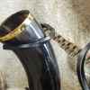 brass trimmed drinking horn
