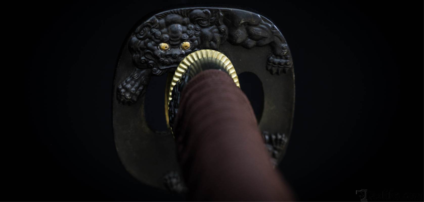 kinryu samurai sword tsuba