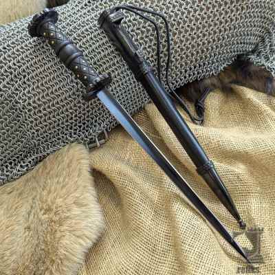 Rosewood Rondel Dagger