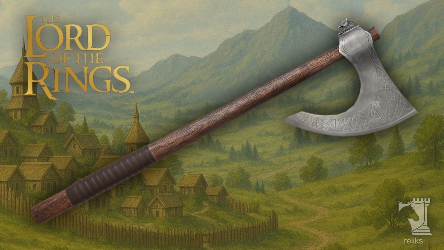 lord of the rings rohan war axe