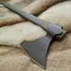 bearded short viking axe