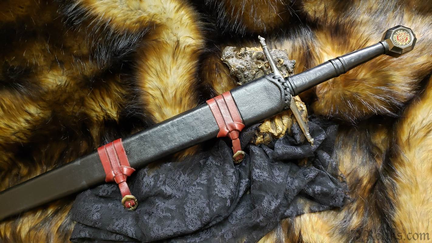 black knightly sword scabbard