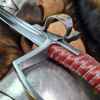 polish saber thumb ring