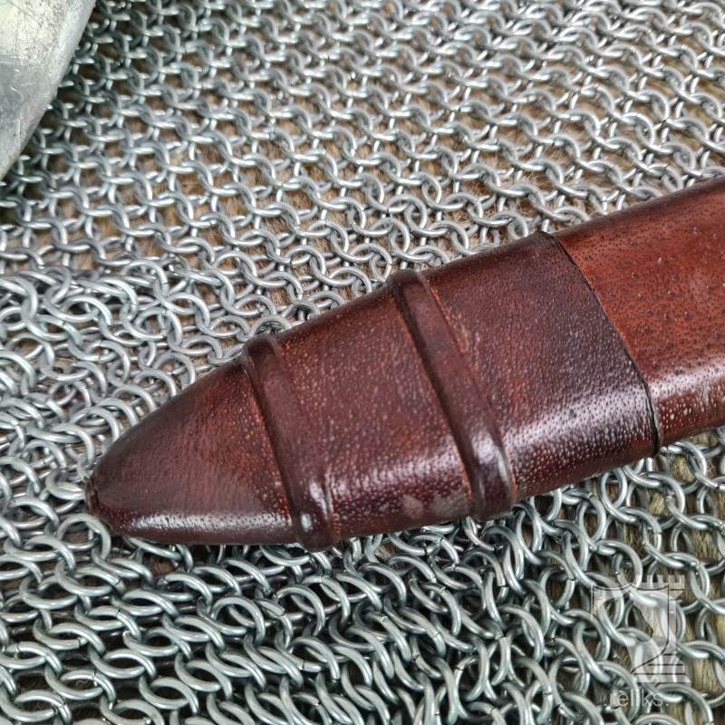 leather scabbard chape