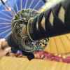ryujin katana tsuba tsuka 2